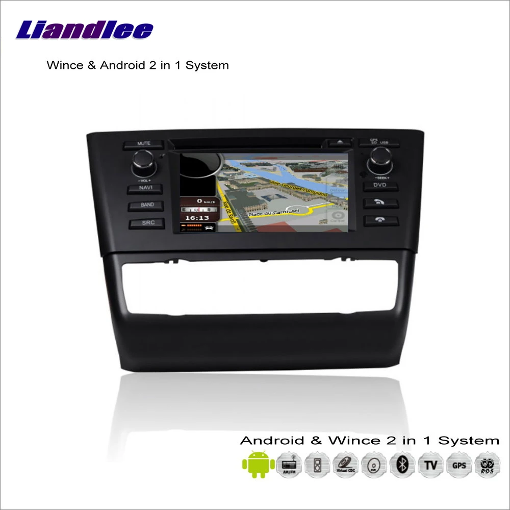 

For BMW 1 E81 / E82 / E88 2007~2013 - Car Radio CD DVD Player GPS Navigation Advanced Wince & Android 2 in 1 S160 System