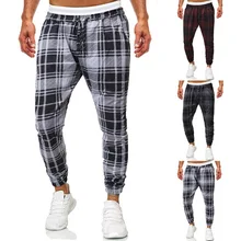 Vertvie модные повседневные брюки карго мужские клетчатые эластичные свободные осенние брюки спортивные штаны для бега мужские винтажные шаровары Новые