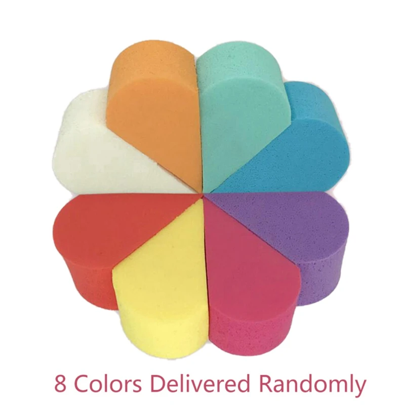 8PCS Beauty Foundation Puff Triangle Petal Portable Practical Sponge Soft Cosmetic Puff Face Makeup Tool Powder Puff Maquiagem