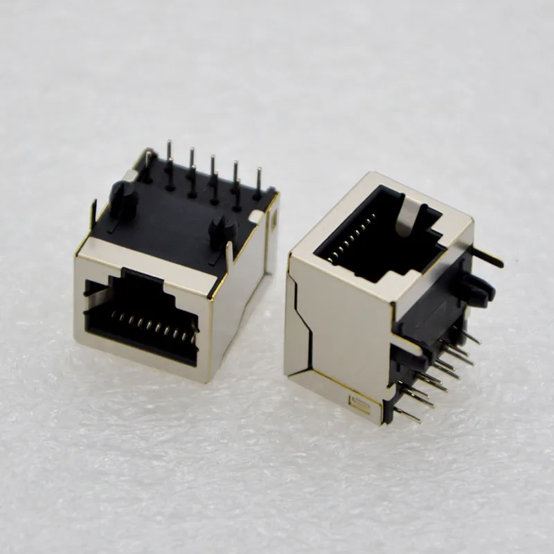 10 шт. сетевой разъем RJ48 10P10C с экранированный разъем 10 ядро медная ракушка гнездо для печатной платы специального назначения