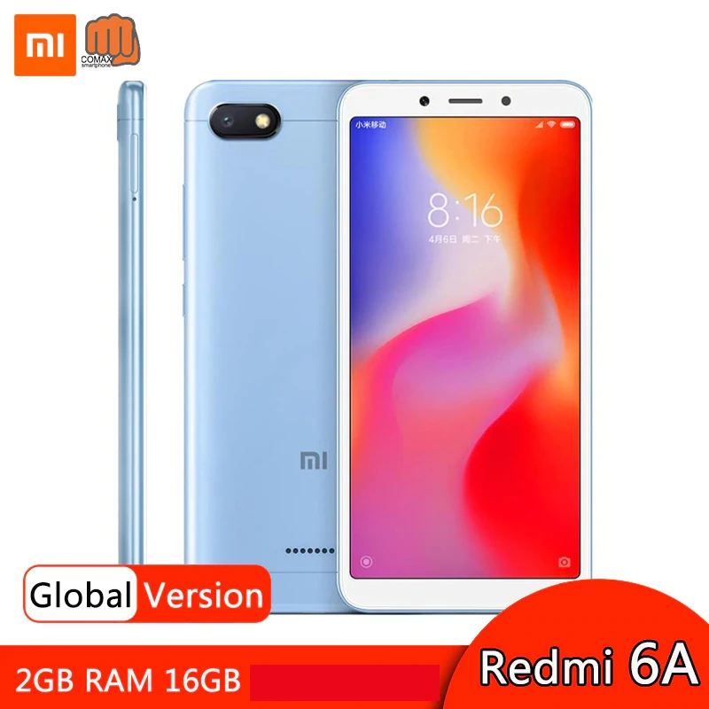 

Global Version Xiaomi Redmi 6A 2GB 16GB Smartphone HelioA22 5.45'' Full Screen 13MP Camera AI Face Unlock 3000mAh mobile phones