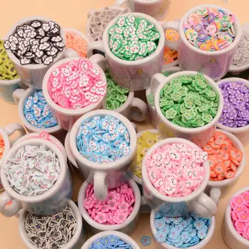 

10g Rabbit Cloud Rainbow Slices Polymer Clay Sprinkles For Crafts DIY Making Mud Filling Accessories Nail Arts Deco