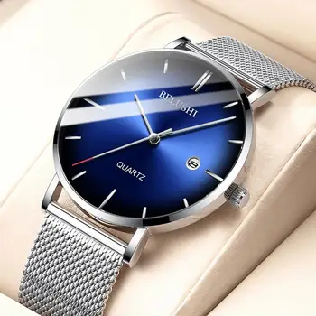 

Luxury Men's Watch Stainless Steel Calendar Quartz Wristwatch Men Sports Watch Clock Reloj Hombre Relogio Masculino Clock Hours