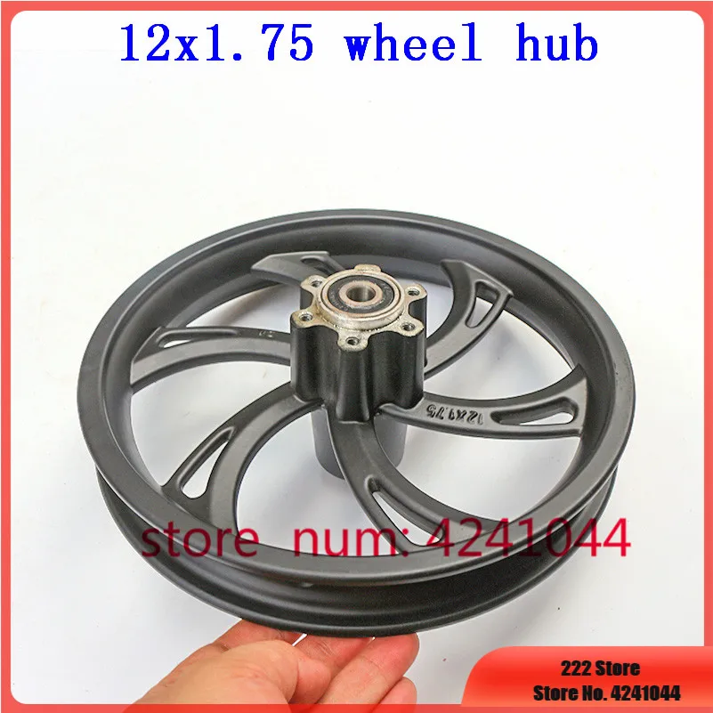 

12 inch alloy rims x1.75 wheel hub use 1/2 X 2 1/4 1/2x2.75 Tire inner tube fits Many Gas Electric Scooters e-Bike