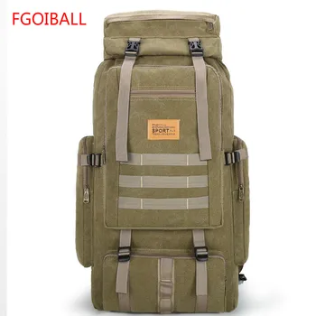 

FGOIBALL 80L80L large capacity soft surface mountaineering shoulders multicolor fashion canvas hunting hiking camping backpack