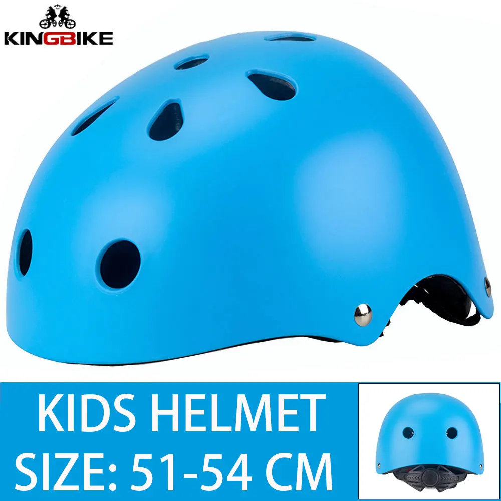 KINGBIKE скейтборд Электрический скейт скутер шлем для езды на мотоцикле для детский MTB велосипедные шлемы горный велосипед Спорт на открытом воздухе безопасности Кепки велосипедные шлемы - Цвет: Blue