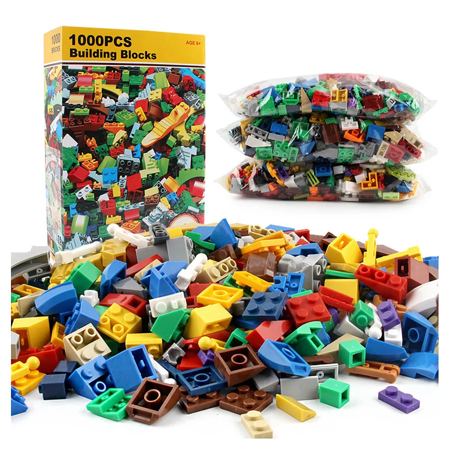 DIY строительные блоки оптом наборы город творческие классические друзья опорная