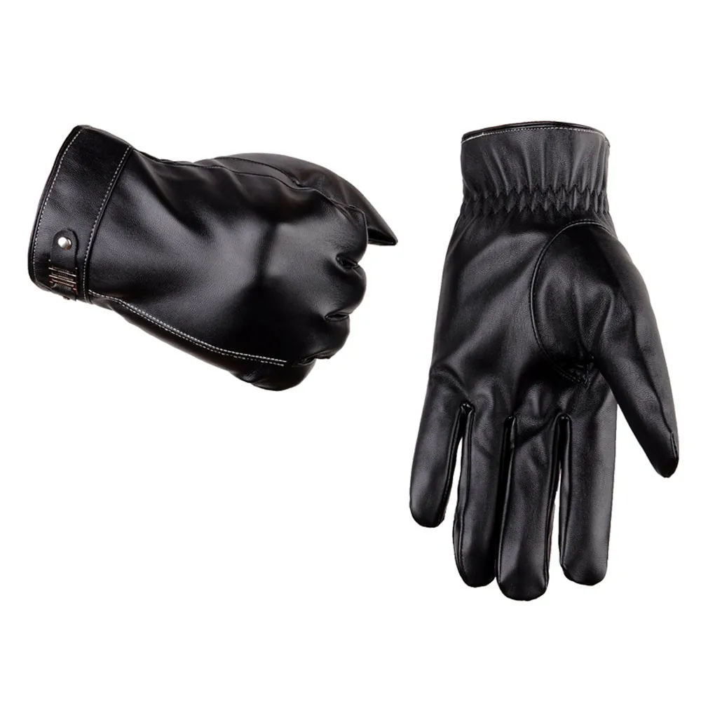 Men Thermal Winter Gloves Sports Leather Waterproof Windproof Full Finger Touchscreen Breathable Touchscreen Gloves Guantes Luva