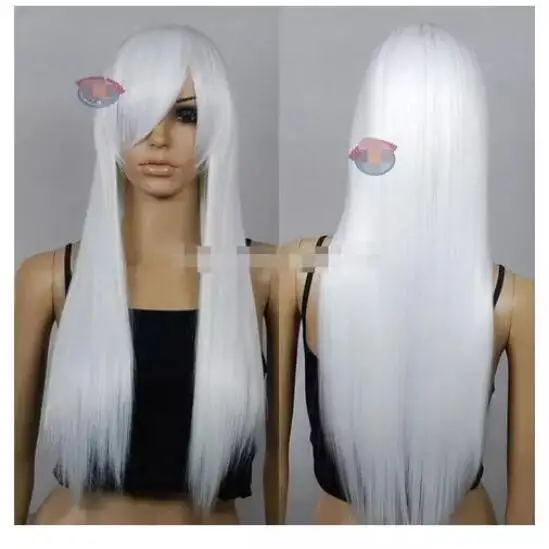 Zhaoxia++ 01483@ Q8++ длинный белый парик для косплея-28 inch High Temp-cosplay DNA парики