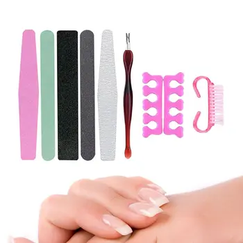 

9 Pcs/Lot Double Side Sandpaper Nail Files Grinding Polishing Manicure Tools