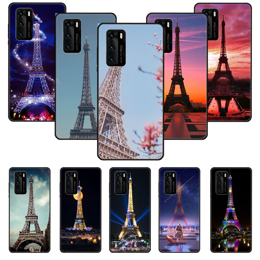 Чехол для телефона Huawei P20 P30 P40 P Smart Z + P10 Mate 30 10 20 Lite Pro черный чехол из ТПУ задняя