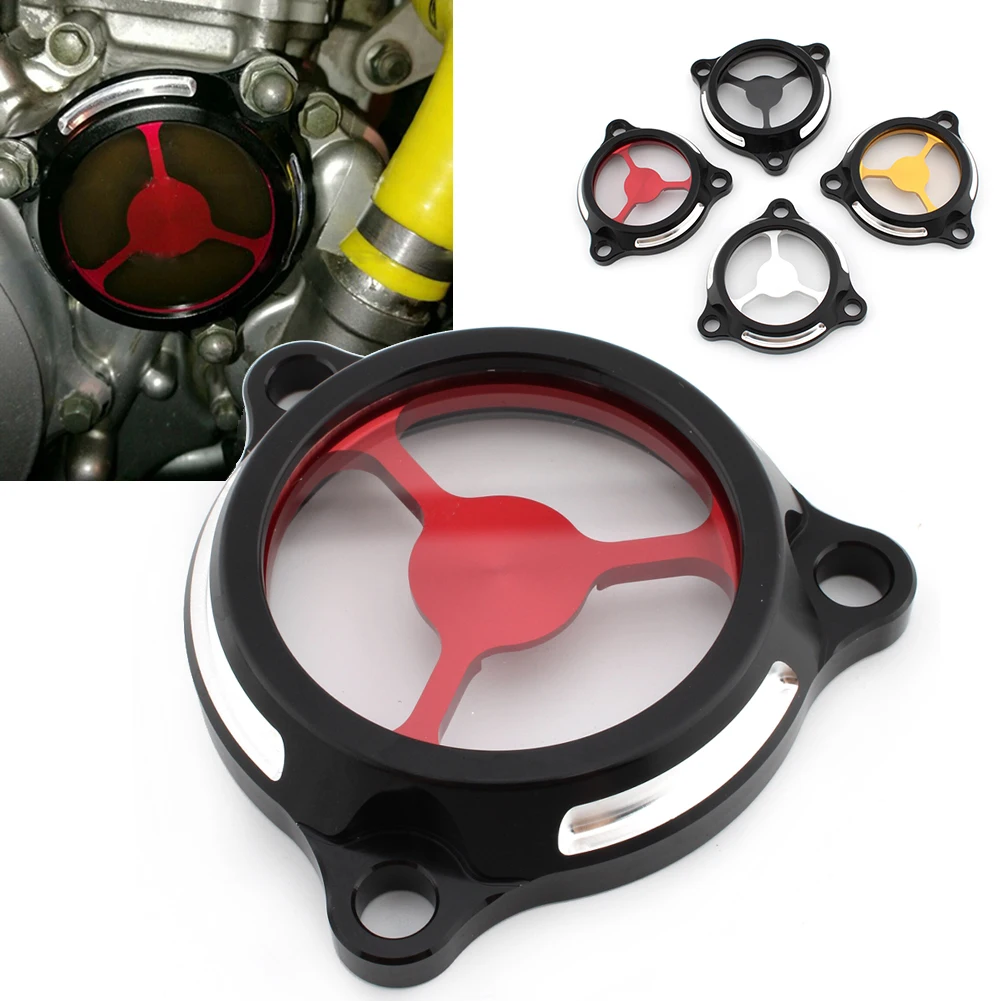 Motorycle Engine Oil Filter Guard Clear Cover For Suzuki Drz400s