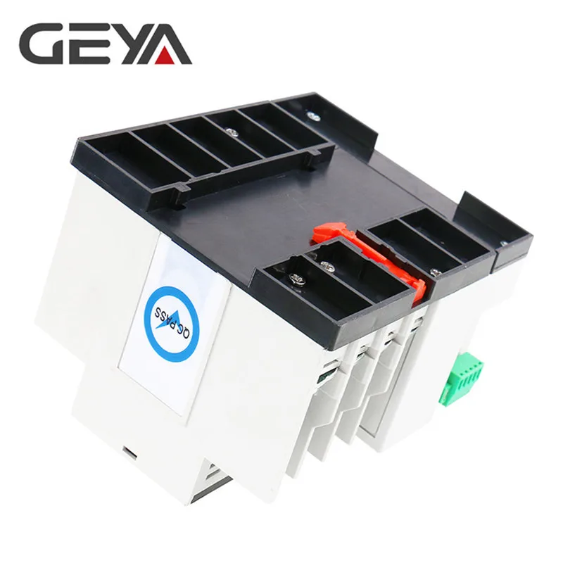 Free Shipping GEYA Din Rail 110V 220V PC Automatic Transfer Switch 63A 100A Household Power Transfe