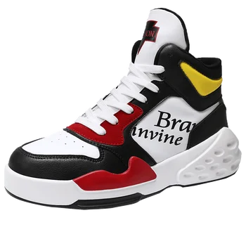 

Autumn Sports Shoes Men's New High Men's Shoes PU Casual Shoes Men's Tennis Shoes With Men's Shoes Fashion Zapatillas Hombre