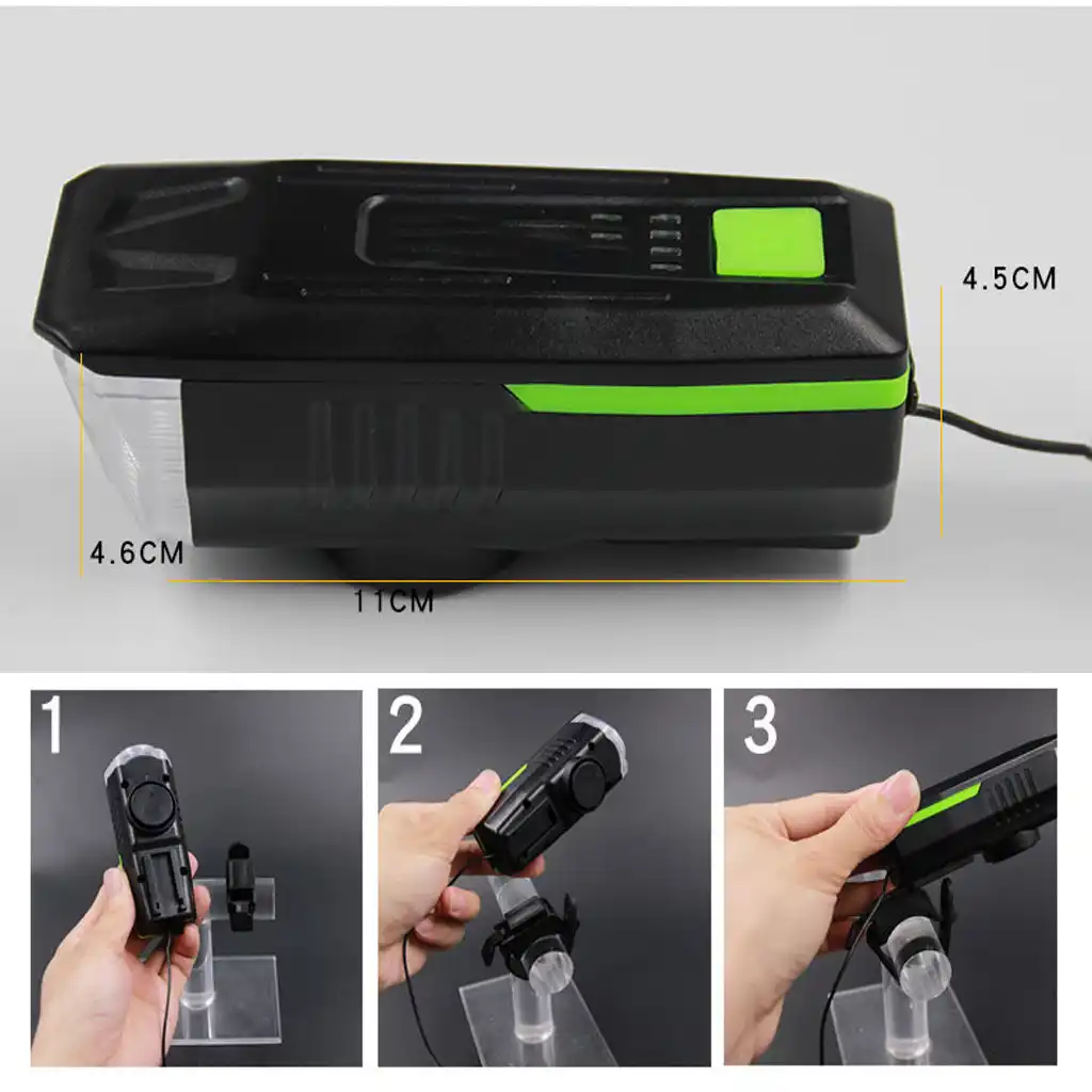 aa battery front bike light