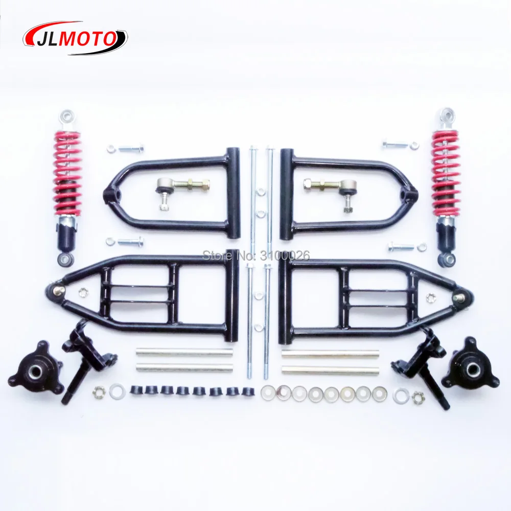 1Set 340mm Suspension 250mm Shock Swing A-Arm Steering Knuckle Spindle with Brake Disc 3 STUD Wheel Hub Fit For Buggy UTV Bike | Автомобили