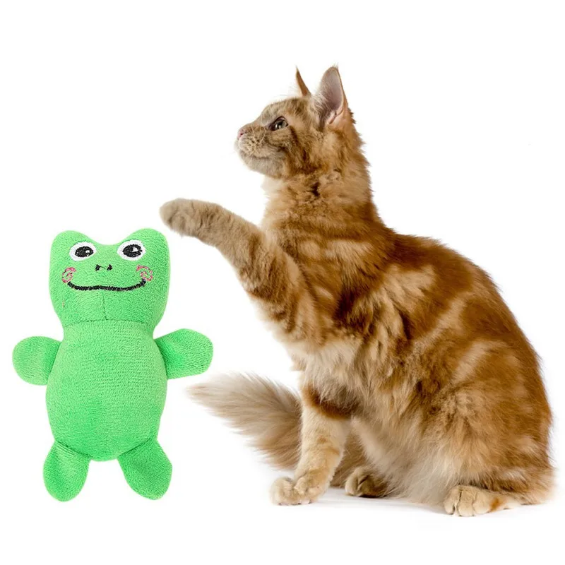 Лягушка животное кошка игрушка-Кот кошачья мята Кот продукция для питомцев игрушки интерактивный питомец кот игрушки для котят интересные товары