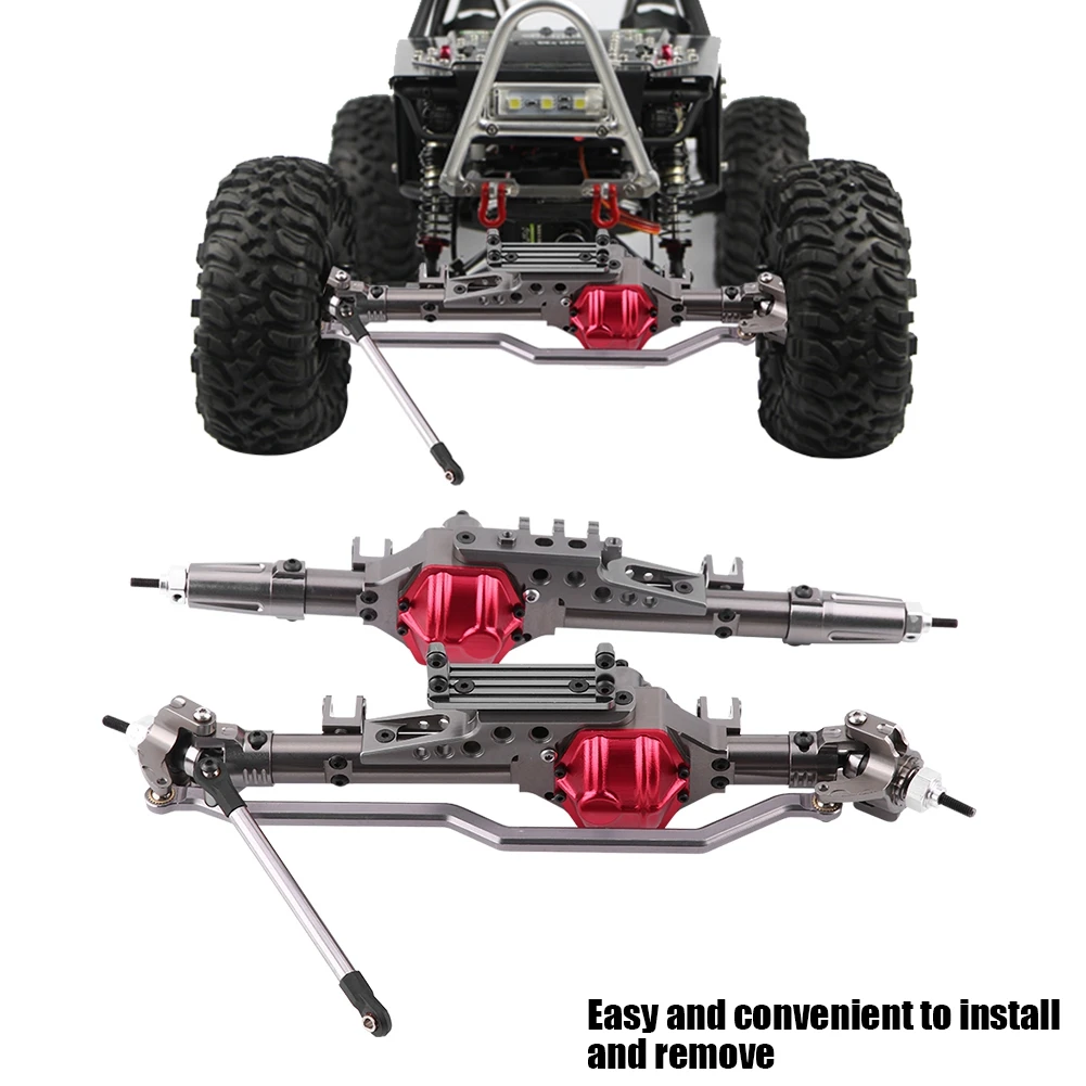 

Hot Model Accessory Parts Front Rear Axle Shaft for Axial Wraith 1/10 Scale RC Crawler Car Aluminum Alloy + Steel RC Parts