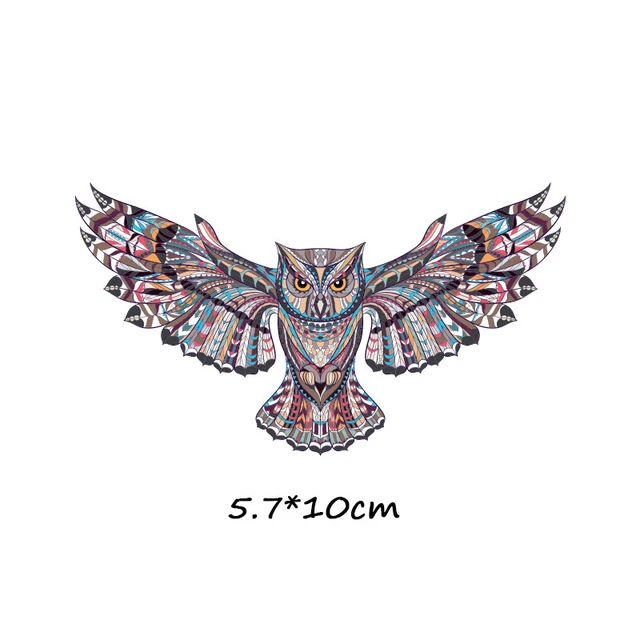 ZOTOONE Cartoon animal patch paste heat transfer vinyl owl elephant butterfly costume DIY micro chapter hot press patch sticker 1067