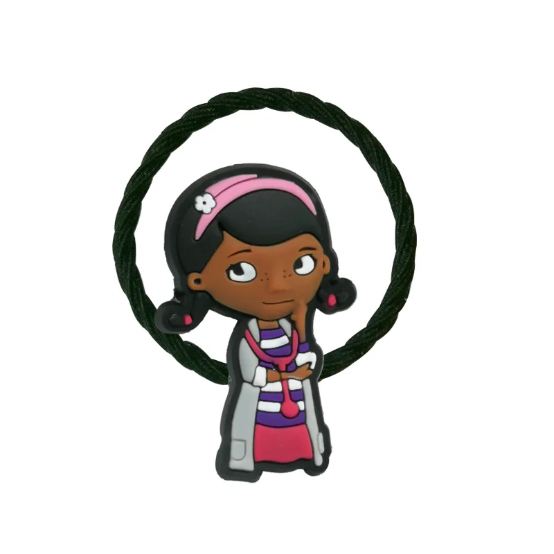 3040-02 1pcs 1 пара/2 шт Doc Mcstuffins эластичные резинки для волос, резинки для девочек, резинка для волос, Детские аксессуары для волос, веревка, резинка, подарок для детей - Цвет: 3040-02 1pcs