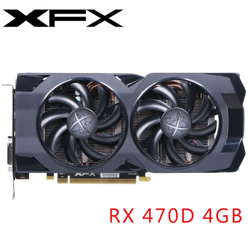 XFX видеокарта RX 470 4 Гб 256Bit GDDR5 видеокарты для AMD 400 серии VGA карты RX470 DisplayPort 570 580 480 HDMI