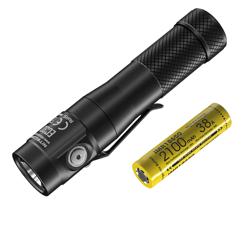 NITECORE EC30 тактический фонарь XHP35 HD max 1800 люмен луч бросок 220 м тактический фонарь Магнитный задний фонарь - Испускаемый цвет: EC30 2100 38A