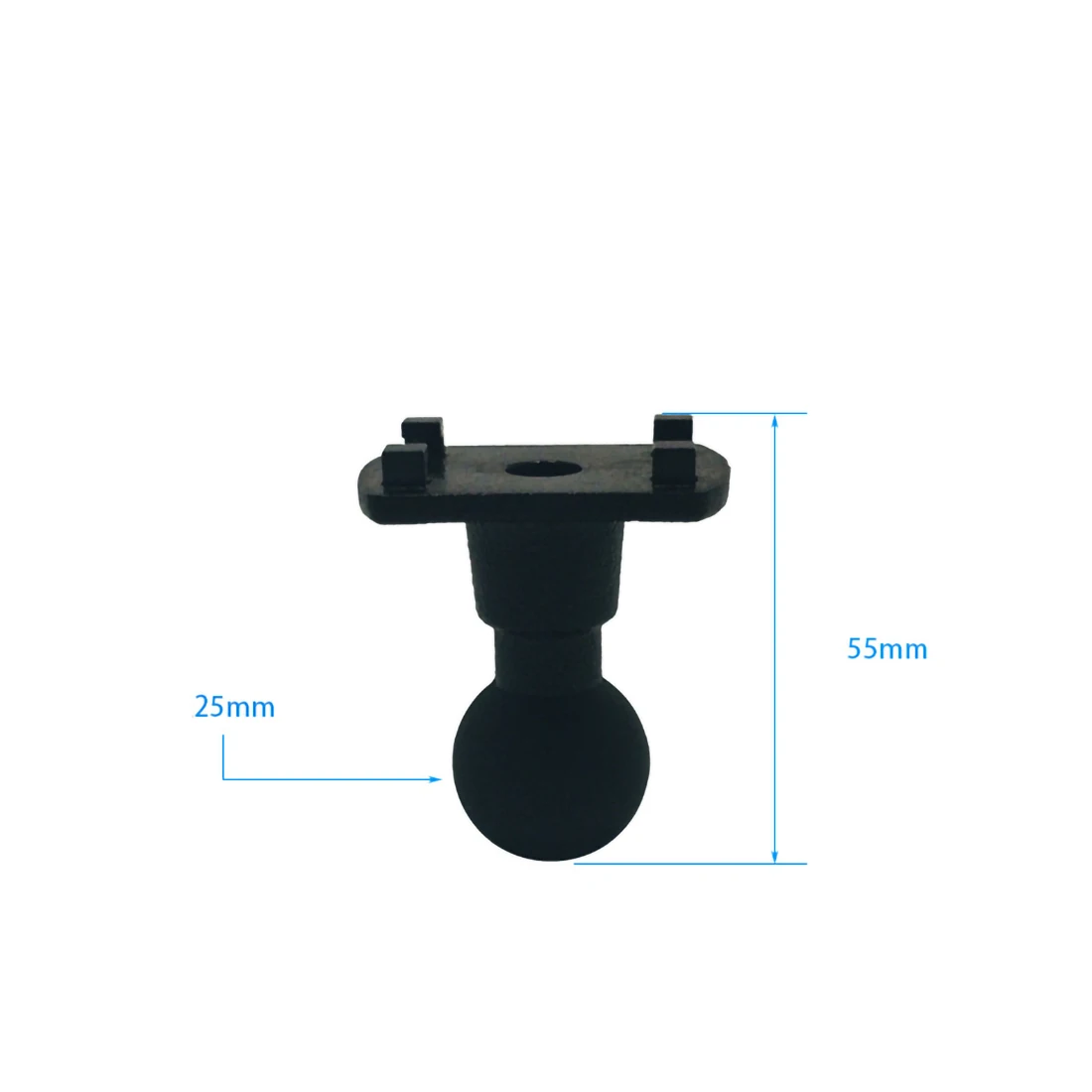 4 Hole Claws AMPS Adaptor Plate with 1 inch( 25mm) Rubber Ball compatible for Ram Mounts for Cameras for Garmin GPS DVR