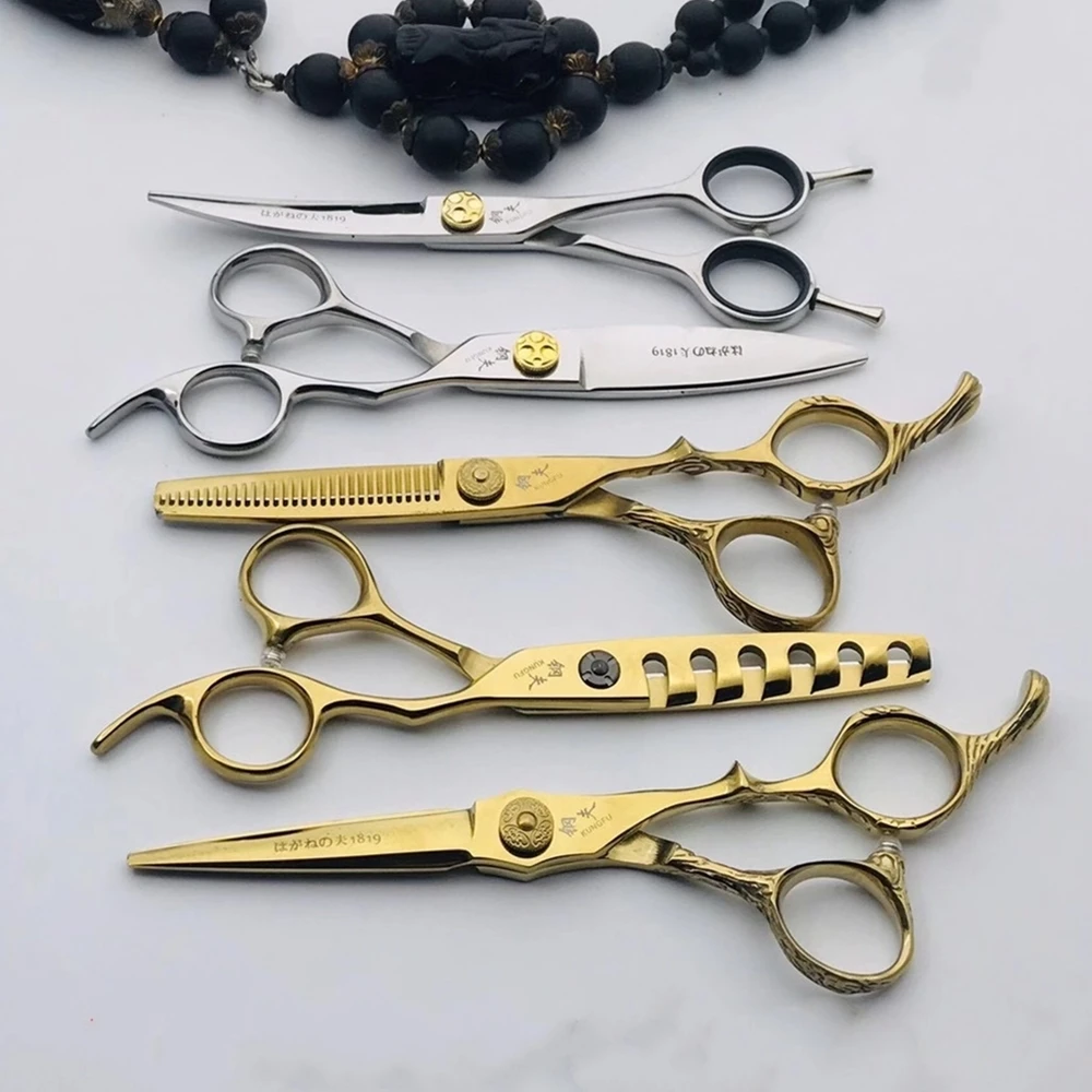 

6.0 Top Professional Hair Scissors Set Cutting Barber Salon Haircut Thinning Shear Hairdressing Hair Tools Hair Cutting Scissors