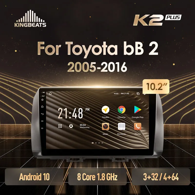 KingBeats штатное головное устройство For Toyota bB 2 QNC20 2005 2016 GPS Android 10 автомагнитола на