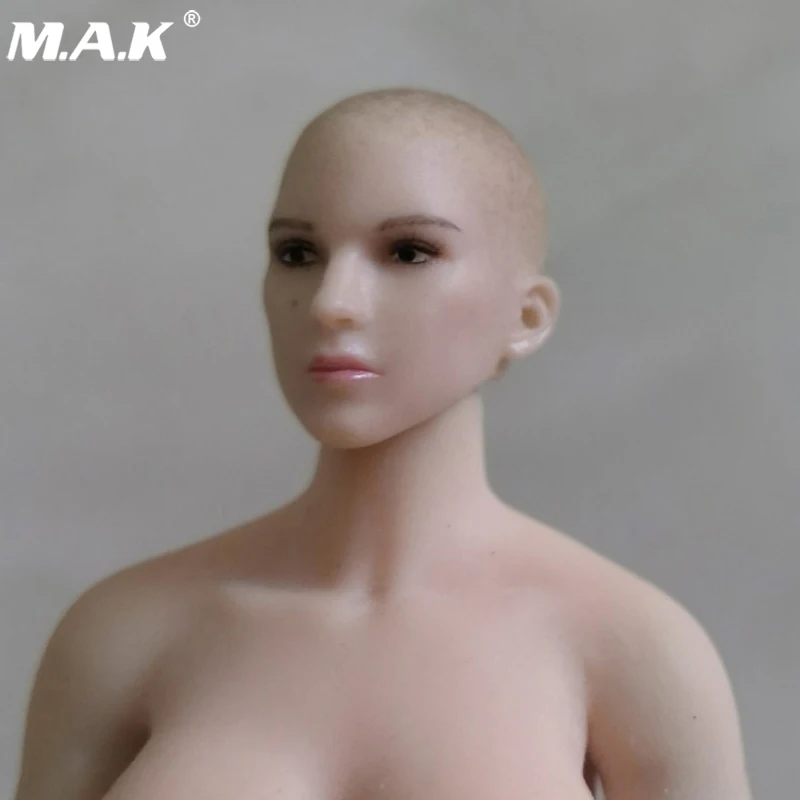 Details about   1/12 Beauty Girl Female Bald Head Sculpt Head Carved Fit 6" Action Figure Body 