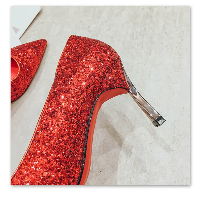 Женская обувь; коллекция года; вечерние туфли на высоком каблуке; пикантные Роскошные туфли-лодочки в Корейском стиле; шикарные свадебные элегантные туфли на каблуке «рюмочка»