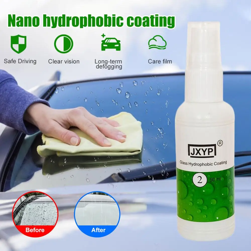 

JXYP 20-50 ml Car Accessories Interior Multifunctional Car Windshield Glass Nano Hydrophobic Coating Waterproof Agent Glass Agen