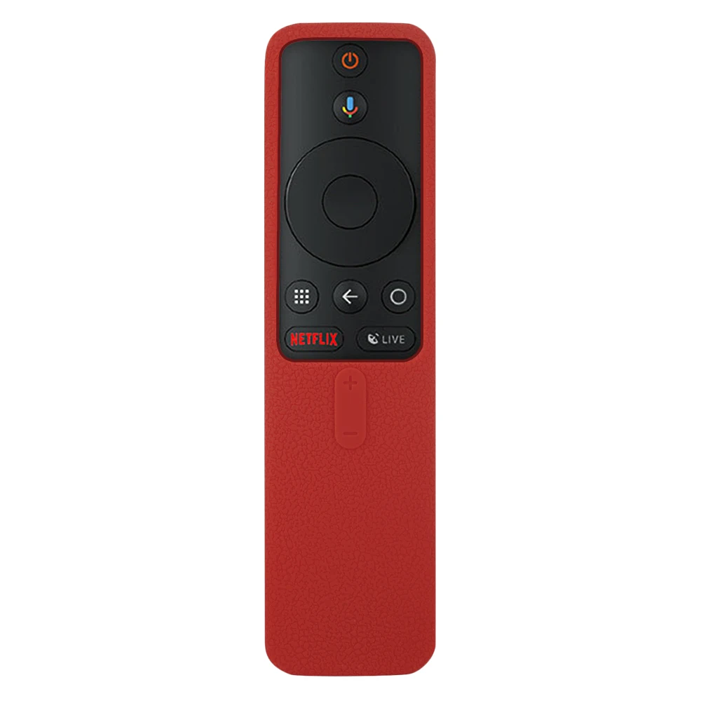 Custodia In Silicone Per Telecomando Xiaomi Mi TV Stick 4K (2022, Modello XMRM-M2) - Antiscivolo, Con Cordino - NON Per Mi Box S O TV 4X/4A - Colore Nero