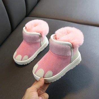 

hot Baby Winter Shoes Outdoor Snow Boots For Baby Girl Boy Baby Shoes toddler shoes Warming girl boots zapatos Clothing Drop