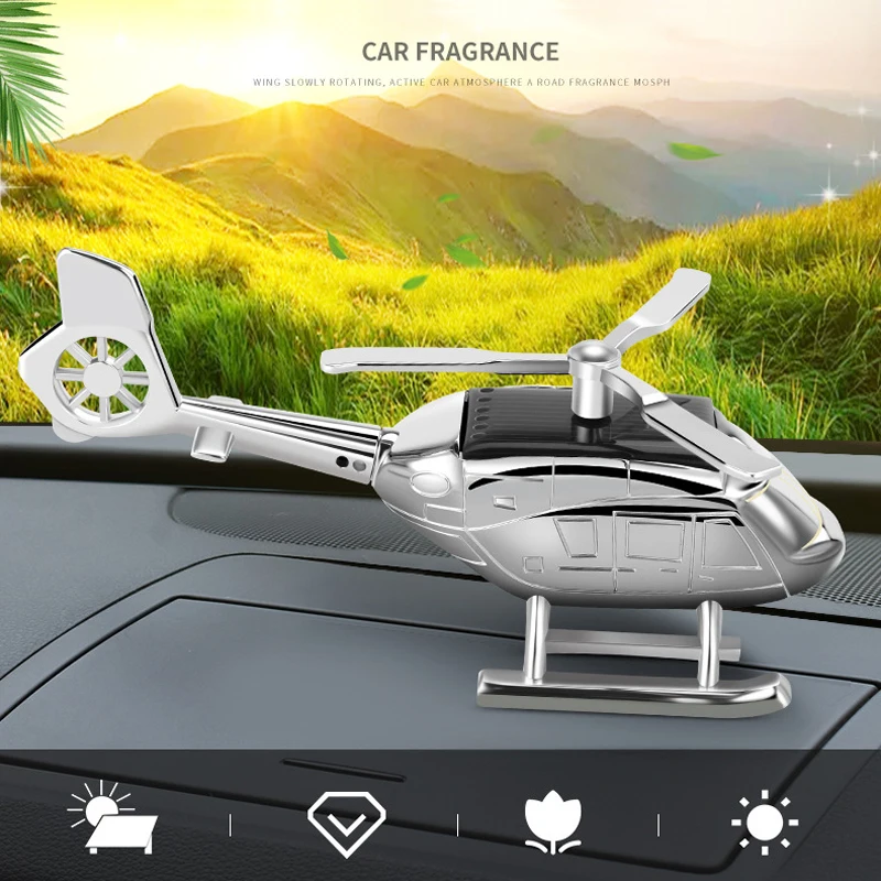 

Car Decoration Aromatherapy Airplane Non-slip Mat Solar Powered Toys Solid Fragrance Air Freshener Dashboard Car Ornaments Gift