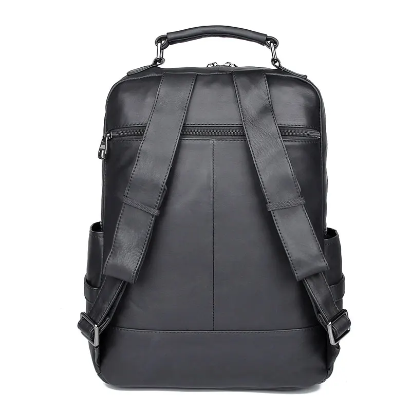 Genuine Leather Backpack Men Vintage Laptop Backpacks for school bag Travel backpack male bag 2752A