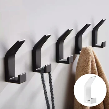 

Hook Wall Mounted Bathroom Towel Hook Coat Hooks Hanger Single Decorative Bag Key Hat Clothes Rack