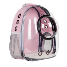 Открытый Портативный Pet Puppy Cat Carrier Сумка прозрачная капсула дышащий котенок путешествия рюкзак