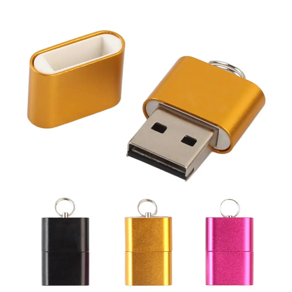 480 Мбит/с мини-размер высокоскоростной USB2.0 Micro SD TF T-Flash считыватель карт памяти для планшетов/настольных компьютеров