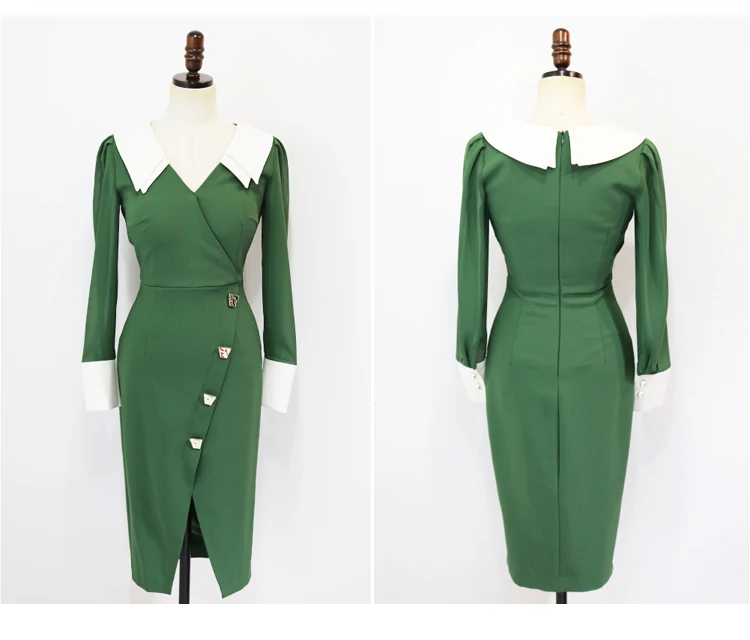 2022 فستان بسيط بابه واكمام طويله تصاميم كوريه جديد فساتين العيد لعام