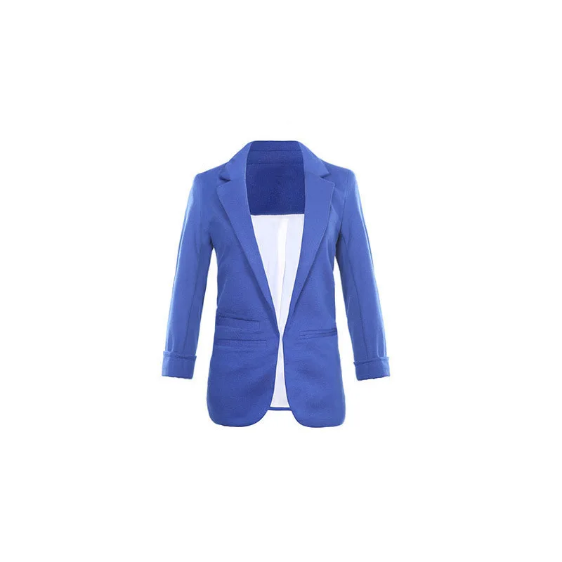 

WOMEN'S Dress 2019 Spring Small Suit Slim Fit Suit Candy-Colored Three-quarter-length Sleeve Suit Europe And America Large Size