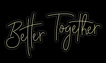 

HD020 BETTER TOGHTER Neon Light Custom Neon Sign 80cm whrite