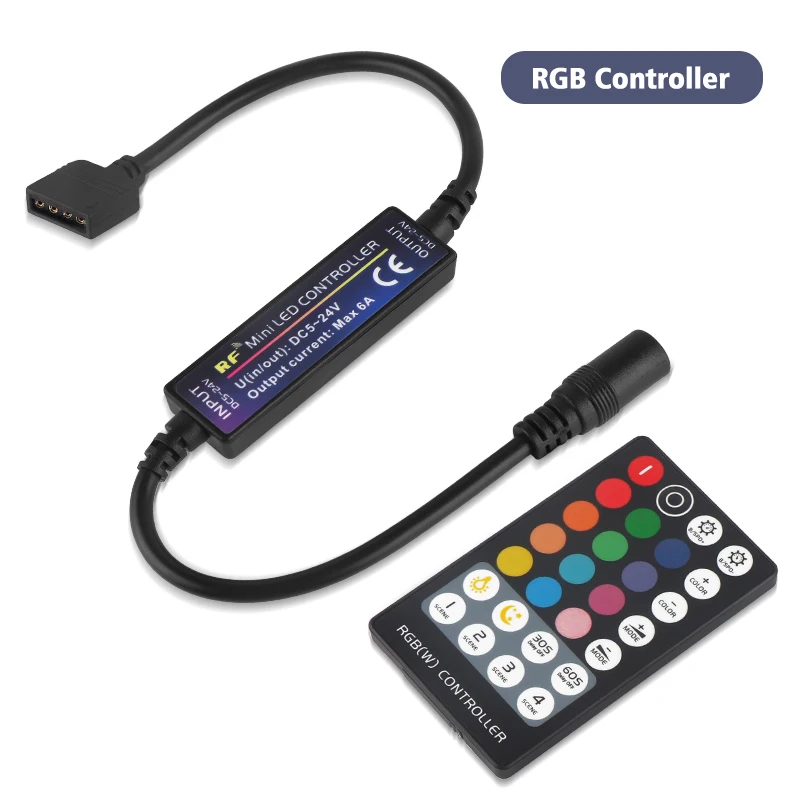 1 шт. мини пластиковый черный DC5-24V RF+ 28 ключей Беспроводной RGBW CCT контрольный светильник Домашний Светильник с дистанционным управлением вечерние ленты изменение цвета