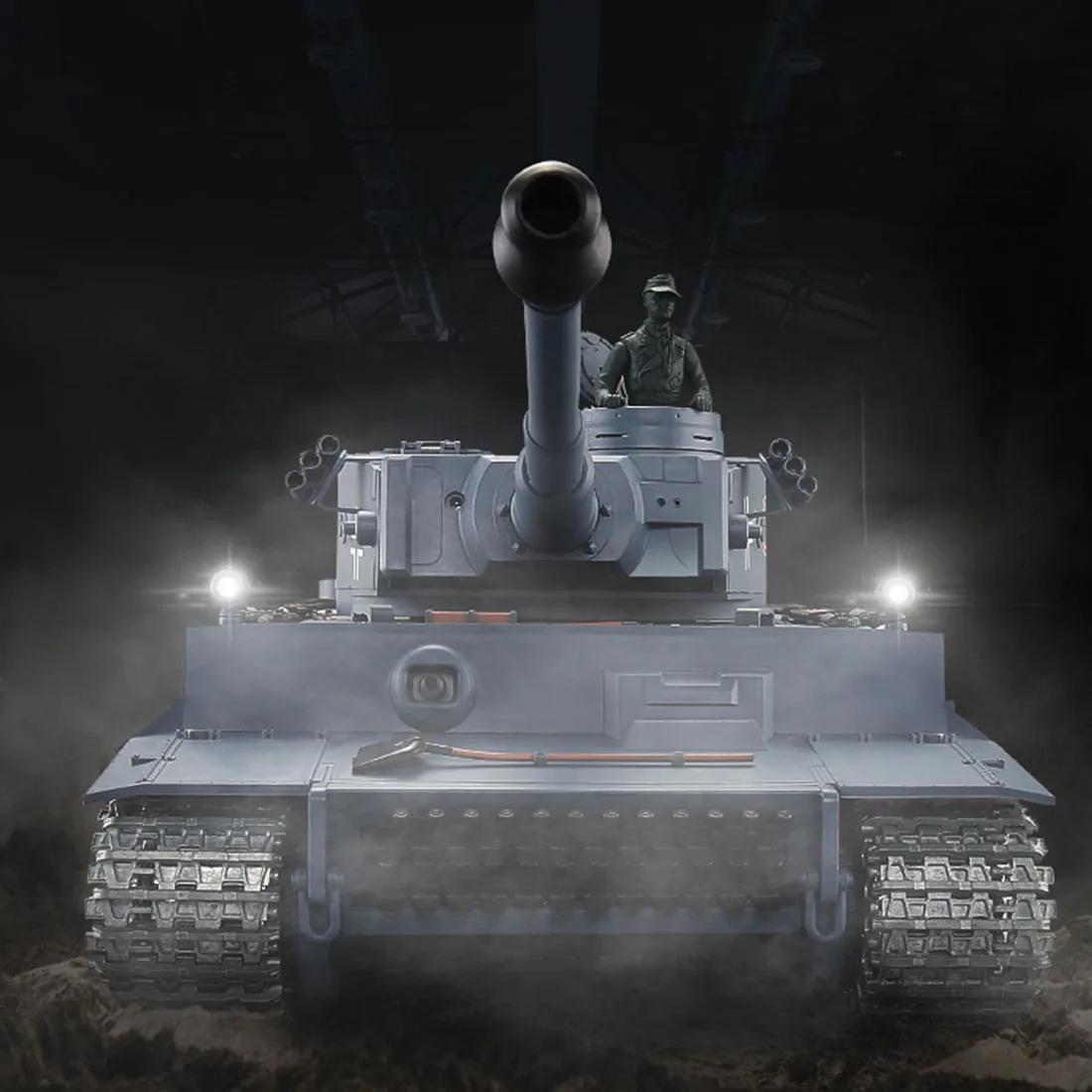1:16 немецкий тяжелый танк Tiger 2,4G модель дистанционного управления Военный танк со звуковым дымовым эффектом-металл Ultimate Edition