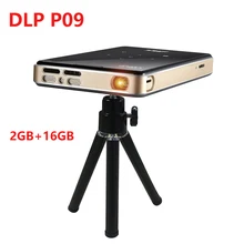DLP P09 2020 NEW full HD projector android 9.0 ddr4 2GB 16GB mini portable 4K wifi projector bluetooth Battery video Beamer