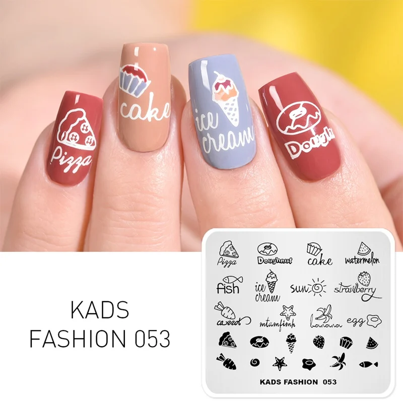Rolabling штамповки ногтей пластины природа модный дизайн ногтей штамп штамповка шаблон и форма для ногтей печать трафареты для ногтей Шаблоны - Цвет: Fashion 053