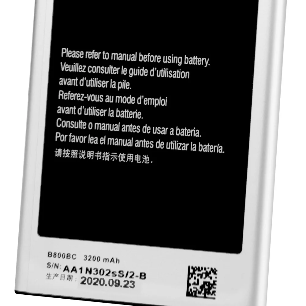 Оригинальный аккумулятор Samsung B800BC B800BE для GALAXY NOTE 3 N9006 N9005 N900 N9009 N9008 N9002 Note3 с NFC 3200