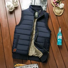 7818# осень и зима стиль МОЛОДЕЖНЫЙ мужской плюс бархат толстый хлопок жилет пальто