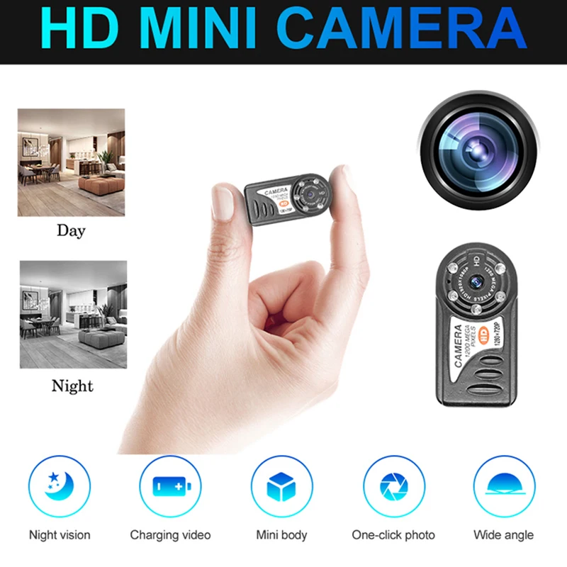 Мини камера Q5 HD Обнаружение движения DV DVR очень ультра 720P маленькая видеокамера