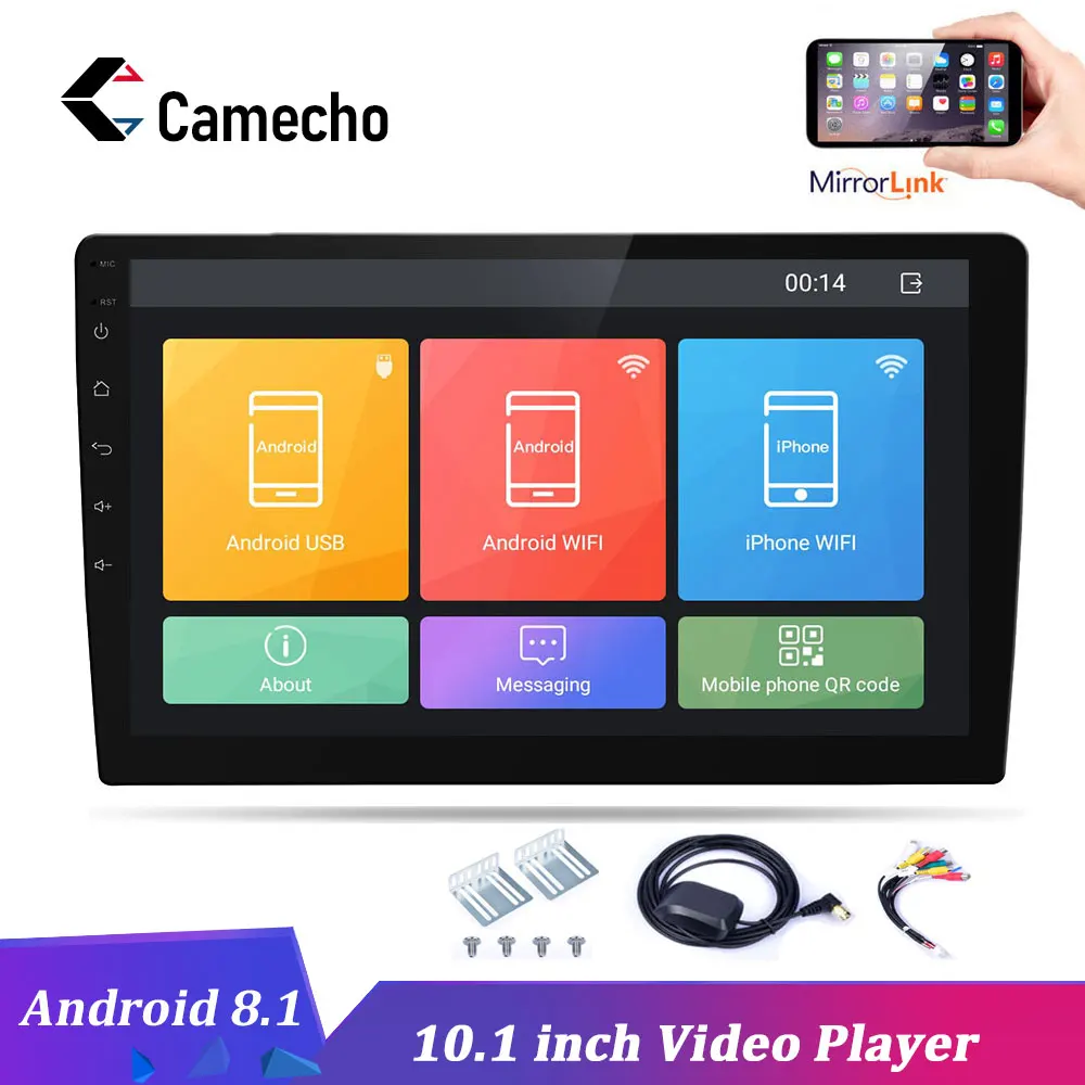 

Podofo Android Car Radios 10.1 inch HD 2 Din Autoradio GPS Navigation Wifi Bluetooth MP5 Multimedia Player 2 DIN Audio Stereo
